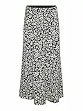 VERO MODA Vmalba Ankle Skirt WVN Ga Noos, Black/AOP:Sussie, M