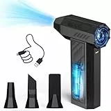 Elektrische Staubgebläse, 4-Gang Electric Air Duster 130000 U/min, Typ-C Wiederaufladbare Luftgebläse, Cordless Air Duster, Mini-Gebläse für PC, Laptop, Elektronik, Tastatur, Sofa, Auto