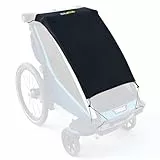 Wildkids Sonnenschutz für Fahrradanhänger(Einzel-Kinderanhänger), UPF50+ Sonnenschutz Zubehör, mit Kordelzug verstellbar, kompatibel mit Thule, Kesser, Hauck und weiteren Marken (70 × 50 cm)