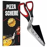 Raafi Scharf Pizzaschere zum Schneiden von Pizza wie ein Profi, ohne den Belag zu entfernen. Pizzaschere Spülmaschinenfest. Einfache Handhabung und Reinigung Pizza Schere (27 cm lang)