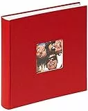 walther design Fotoalbum rot 30 x 30 cm mit Cover-Ausstanzung, Fun FA-208-R