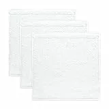 frottana Pearl Seiftuch 30 x 30 cm aus 100% Baumwolle, Snow 3er Set