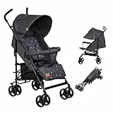 LIONELO Elia Buggy Klein Zusammenklappbar Kinderwagen Bis 15 Kg, Rücken Und Fußstützenverstellung Hinterradbremse, Moskitonetz, Einkaufskorb