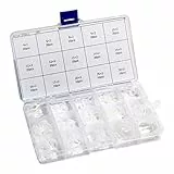 O-Ring Set OD 4 – 30 mm Silikondichtung Set weiß Reparaturscheibe Sortiment Dichtung Dichtung Set Orings Box Dichtung Kit