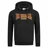 Lonsdale Herren Hooded Classic Ll002 Kapuzenpullover, Schwarz, L EU