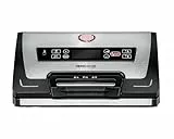 ROMMELSBACHER Vakuumierer VAC 585, Absaugleistung 20 Liter/Min., Einhand-Bedienung, Langzeitbetrieb geeignet, Doppel-Versiegelungsnaht, 2 Programme, 2 Geschwindigkeiten, für Folien bis 30 cm