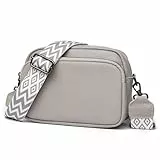 TIAASTAP Handtasche Damen Umhängetasche Echtes Leder Crossbody Bag Damen Handytasche zum Umhängen, Umhängetasche Damen Klein Moderne Taschen mit Breitem Schultergurt u 3 fächern