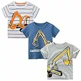 Unisex Baby T-Shirt Baumwolle Süß Karikatur Tier Muster Tops für 1-7 Jahre Alt (2-3 Jahre, A2)