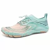 IceUnicorn Barfuss Schuhe Damen Walkingschuhe Barfußschuhe Herren Anfänger Bequeme Atmungsaktiv Gesunde (037 Mondgrün, 38EU)