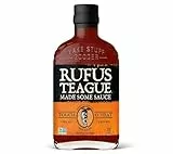 Rufus Teague Touch O’ Heat BBQ-Sauce 432g – Süß-würzige Barbecue Sauce mit rauchiger Schärfe – Grillsauce für Burger, Ribs & BBQ – Geschenk für Männer, Grillpaket, BBQ-Soße im Grillsoßen Geschenkset