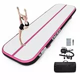 Air Matte Track, Gymnastikmatte 3/4/5/6m Turnmatte Aufblasbar Tumbling Matten mit Pumpe Trainingsmatte Fitnessmatte Yogamatte für Zuhause Outdoor