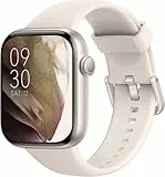 Smartwatch Damen Herren, 1,85' HD Touch Fitnessuhr mit Telefonfunktion, 140+Sportmodi Smart Watch Fitness Tracker mit Pulsmesser Schlafmonitor Schrittzähler, IP68 Wasserdicht Sportuhr iOS Sternenlicht