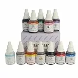 Bakeryteam Airbrush Lebensmittelfarben Set mit Reiniger (12 x 20ml)