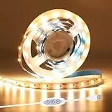 MUSUNIA USB LED Strip 5V 2M warmweiß 2700K Dimmbar TV LED Hintergrundbeleuchtung Flexible LED Band mit Selbstklebend für Schlafzimmer Zuhause DIY Beleuchtung