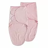 Soarwg Kids Pucksack Baby 0–3 Monate Baby Schlafsäcke für Neugeborenen Kleinkinder Oeko-tex100 Swaddle Decke Pucktuch Babyschlafsack Wickeltuch für Säuglinge Unisex 2er Pack (Soft Pink)
