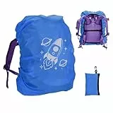 Regenschutz Schulranzen, Wasserdichte Reflektierende Rucksack Regenhülle Schutzhülle mit Schnallenriemen(18-35L), Kompatibel mit ergobag, Scout, Step by Step, McNeill, DerDieDas, Herlitz (Rakete)