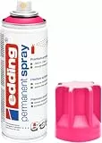 edding 5200 Permanent-Spray – Neon Pink matt – 200 ml – Acrylfarbe für Malerei und Dekoration, Glas, Metall, Holz, Keramik, Kunststoff, Leinwand – Aerosolspray, Acrylspray, Sprühfarbe