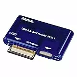 Hama Kartenleser USB 2.0-35-in-1 (Kartenlesegerät, Card Reader SD/SDHC/SDXC, CF, microSD/SDHC/SDXC, USB 2.0) blau