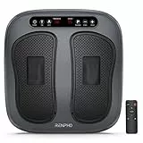 RENPHO Fußmassagegerät, bis zu 20 Vibrations Geschwindigkeiten, 5 Modi, 3 Autotimer, Fernbedienung, Elektrisches Fußmassagegerät für Plantarfasziitis, Entspannen Steifheit müder Muskeln