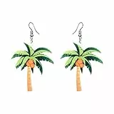 Holibanna Kokosnuss Ohrringe Damen Zarter Ohrenschmuck Kreative Baumeln Ohrringe Für Hawaii Outfit Party Alltag 6.70X4.40Cm
