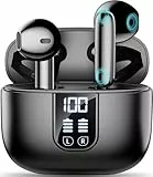 Kopfhörer Kabellos Bluetooth 5.4, In Ear Kopfhörer mit 6 Mic, ENC Noise Cancelling, 2025 Neue Earbuds Surround-Sound, Leicht/35 Std. Spielzeit/IP7 Wasserabweisend/LED-Anzeige, Ohrhörer für den Alltag