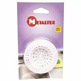 Metaltex 297545 Abflusssieb 2-er Set aus Kunststoff, 7 cm