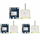 GPS Modul,GY-NEO6MV2 NEO-6M GPS-Flugsteuerungsmodul 3V-5V mit superstarker Keramikantenne für Arduino EEPROM APM 2.5(3 Stück