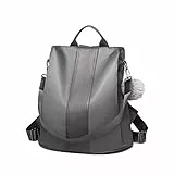 Miss Lulu Damen Rucksack Klein Anti diebstahl Schultaschen 2 in 1 Tagesrucksack Casual Daypack Rucksackhandtaschen Leicht für Freizeit Einkauf Alltag