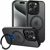 CACOE für iPhone 15 Pro Hülle mit Kameraschutz, Kompatibel mit MagSafe, Stoßfeste Kratzfeste Magnetische Rückseite Handyhülle für iPhone 15 Pro Hülle