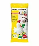 Eberhard Faber 570102 - Modelliermasse lufttrocknend weiß, 1 kg EFA Plast Kids tonbasiert