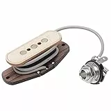 Unxuey Gitarren-Tonabnehmer mit 3 Saiten, E-Ahornholz, für Gitarre, Bass, Tonabnehmer, Eingangsbuchse, 6,35 mm
