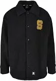 STARTER BLACK LABEL Herren Starter Sherpa Shirt Jacket black, L