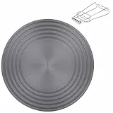 LUMINFLY 27,9 cm Gaskochplatte aus Aluminium, 4 mm dick, verteilt die Wärme gleichmäßig, rutschfestes Design, Mehrzweck-Tablett