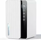 Luftentfeuchter Elektrisch Klein 1800ML Entfeuchter Elektrisch Raumentfeuchter Leiser, Dehumidifiers for Home mit Funktion Abtauen & Schlafmodus LED-Anzeige 6/8/12H Timer (500ML/24H)