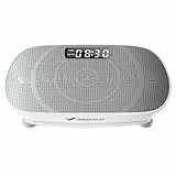 MERACH Vibrationsplatte, Leise und Kompakte Vibrationsplatte für Körperformung und Entspannung mit Komfortabler Silikonpad, LED-Display und Fernbedienung (Grau)