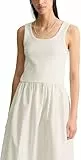 Marc OߴPolo Denim Damen Kleid mit Lochstickereien ärmellos, Weiß (Silky White), XL