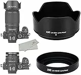 JJC Gegenlichtblende für Nikon Z DX 50–250 mm f/4.5–6.3 VR Objektiv & NIKKOR Z DX 16–50 mm f/3.5–6.3 VR Objektiv an Nikon Z50 Kamera, ersetzt HN-40 und HB-90A Gegenlichtblende, 3 Stück