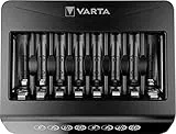 VARTA Akku Ladegerät, Batterieladegerät für wiederaufladbare AA/AAA, bis zu 8 Akku, LCD Multi Charger+, Einzelschachtladung, unbestückt