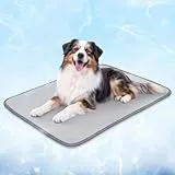 BVAGSS kühlmatte Hund, wasserdichte Faltbare Selbstkühlende Pads,Sommer Kühlkissen hundematte für Hunde & Katzen XH084 (Grau,70x90cm)