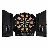 KOTO – Dartscheibe Elektronisch Klassisch Soft, Dartboard mit 6 Softdarts, 32 Spiele, 590 Varianten, Für Kinder und Erwachsene