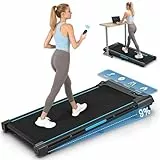 Walking Pad,VANNECT Laufband für Zuhause mit Steigung,1-10km/hWalking Machine mit LED-Anzeige, Fernbedienung,2,75HP Tragbares Laufband,Keine Montage Erforderlich,Bis 150kg