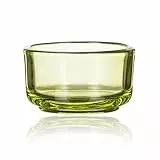 Sandra Rich Basic TEELICHTHALTER 6 Stück. Teelicht Glas H 3 cm / 5 cm. FARBIG: Light Green 51