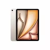 Apple iPad Air 11' mit M3 Chip: Apple Intelligence, Liquid Retina Display, 512 GB, 12 MP Frontkamera/Rückkamera, WLAN 6E + 5G Mobilfunk, Touch ID, Batterie für den ganzen Tag – Polarstern