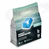 DOMETIC Power-Care für Camping-WCs & Chemietoiletten – Sanitär-Zusatz zersetzt Fäkalien und verhindert unangenehme Gerüche – Alternative zu Sanitärflüssigkeit (20 Tabs für 20 Tankfüllungen), 500 g