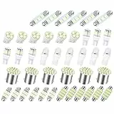 FTVOGUE Energieeffiziente LED -Leuchten Verbessert die Sichtbarkeit für das Car -Interieur, 20pc Set LED -Kombinationskit (42PCS)