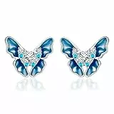Yinsen Schmetterling Ohrringe Silber 925 Hypoallergen Damen Schmuck,für Damen Mädchen Freundin