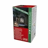 Konstsmide, 4351-000, LED 'Schneelaterne mit Weihnachtsmann im Schlitten', wassergefüllt, wählbare, Braun