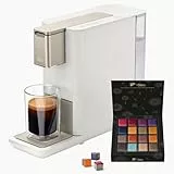 Tchibo Qbo ICONIC Premium Kapselmaschine inkl. 16 recyclebare Qbo Kapseln für Espresso, Caffè und Caffè Grande, kompaktes, innovatives Design, Light Gold