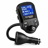 Technaxx FM DAB+ Transmitter FMT1500BT - Freisprecheinrichtung, Bluetooth V4.2, 2X USB, Mikrofon, Anrufe, MicroSD, DAB+ Radio via FM, AUX-IN, großes Display, Musik