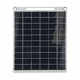 UTTASU 30W Solarladegerät mit Dual-USB, 5V Ausgang für Outdoor, Camping & Wandern, Robustes Design mit Karabinerhaken